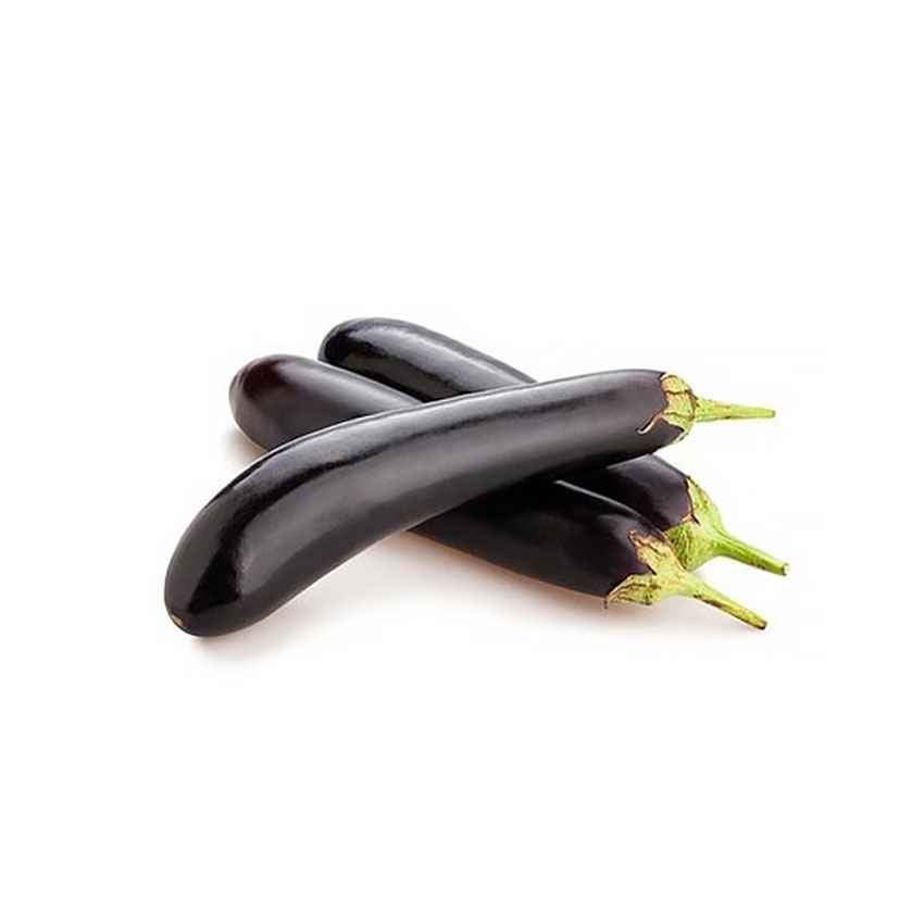 Lomba Kalo Begun (Long Brinjal Black) ± 25 gm