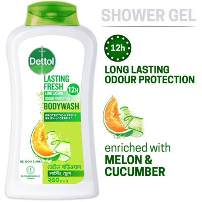 Dettol Lasting Fresh Body Wash-250ml